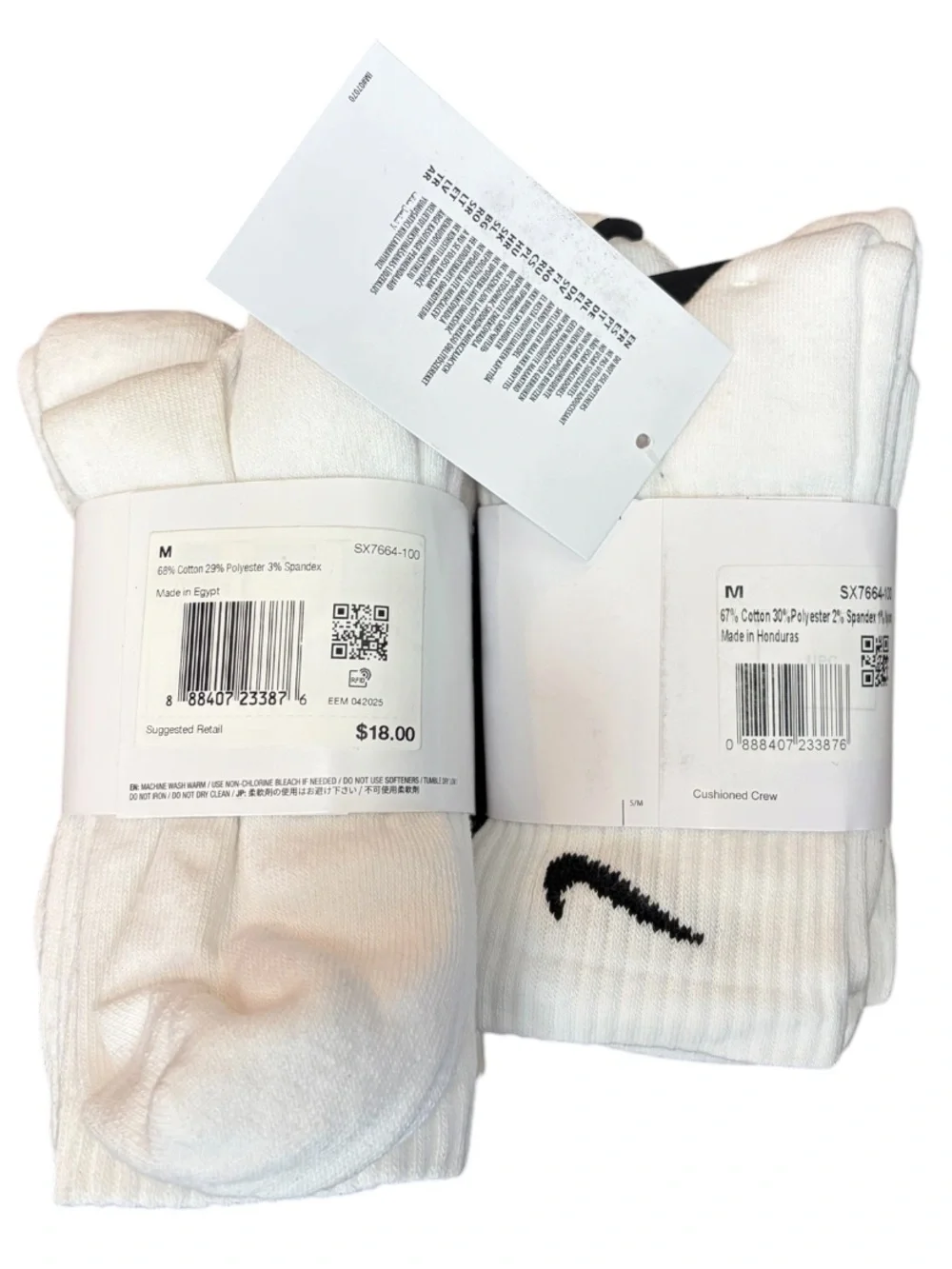 Nike Everyday Crew Socks - White (6-Pack)